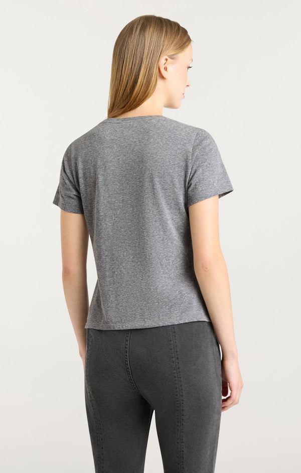 Sept Cinq Lace 57 Shrunken Tee Knit Top