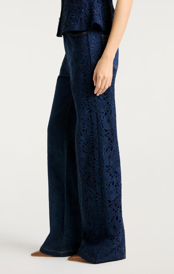 Sept Cinq Lace Combo Francine Jeans Pants