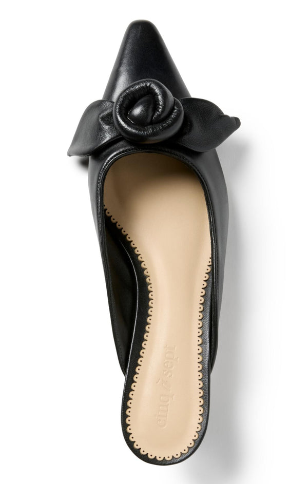 Sept Cinq Layla Knotted Rose Kitten Heel Heel