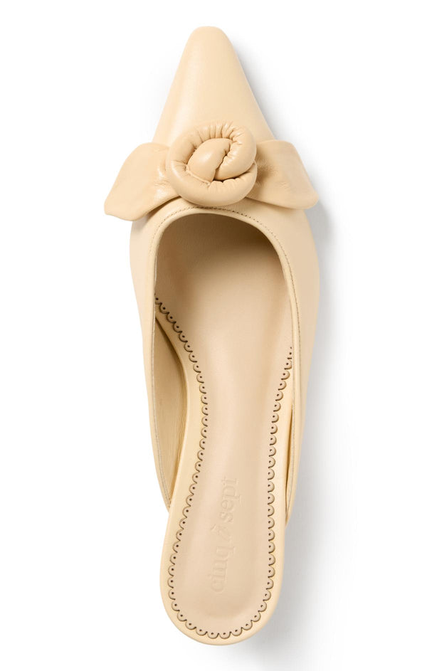 Sept Cinq Layla Knotted Rose Kitten Heel Heel