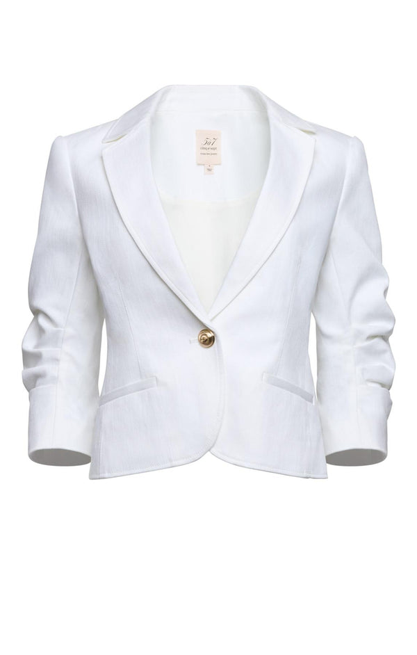 sept cinq Le Petit Khloe Jean Blazer Jacket