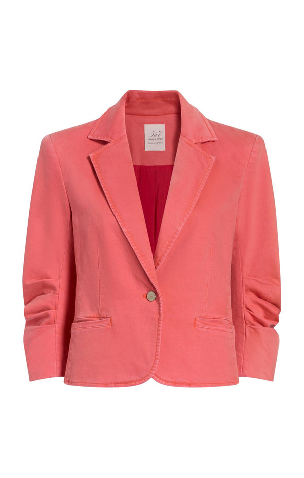 sept cinq Le Petit Khloe Jean Blazer Jacket