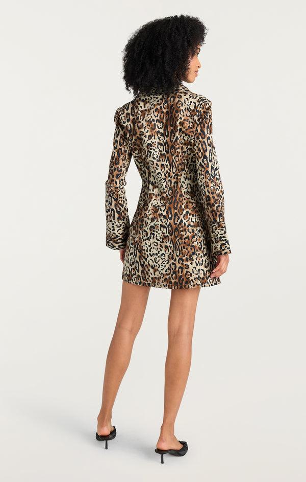 Sept Cinq Leopard Mckenna Jean Dress Dress