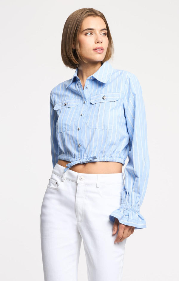 Sept Cinq Lili Stripe Prezley Top Woven Tops