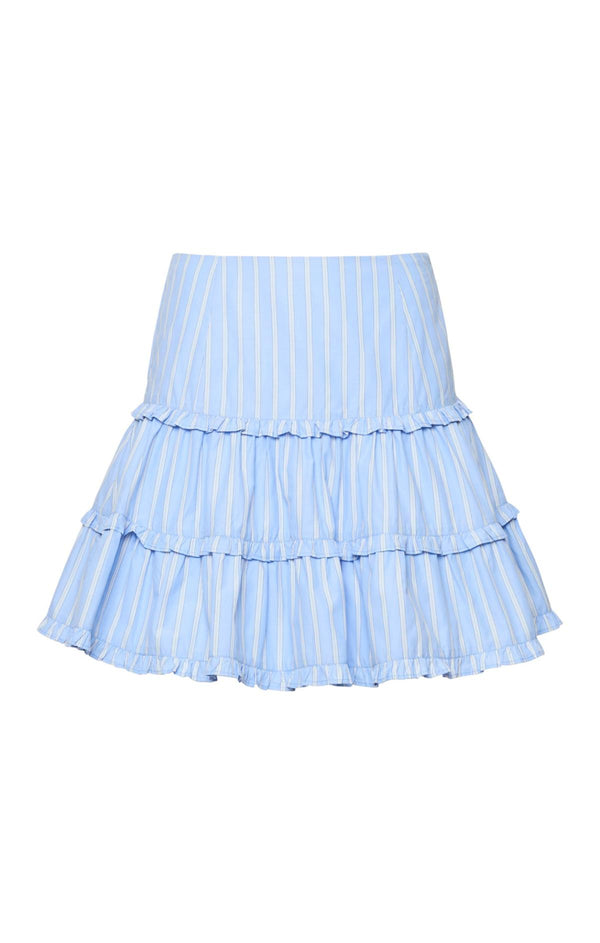 sept cinq Lili Stripe Thea Skirt Skirt
