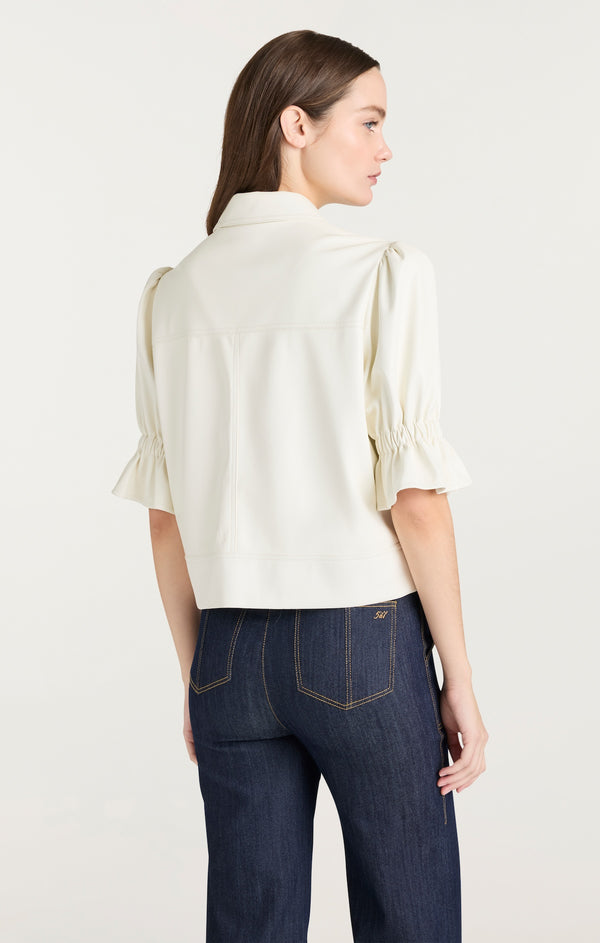 Sept Cinq Lite Vegan Leather Holly Jacket Jacket