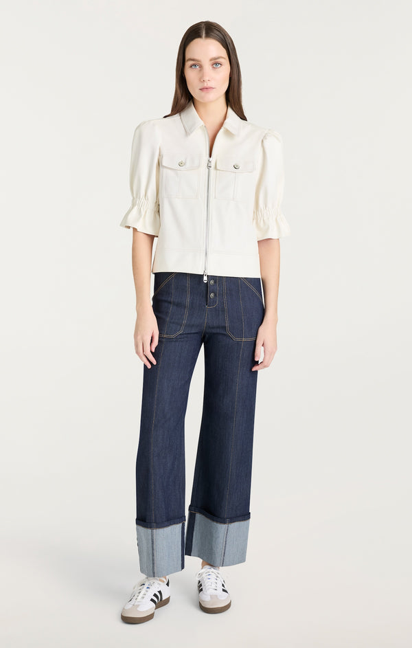 Sept Cinq Lite Vegan Leather Holly Jacket Jacket