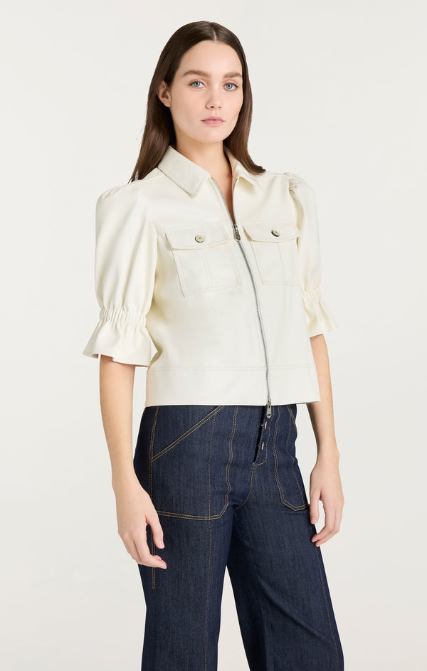 Sept Cinq Lite Vegan Leather Holly Jacket Jacket