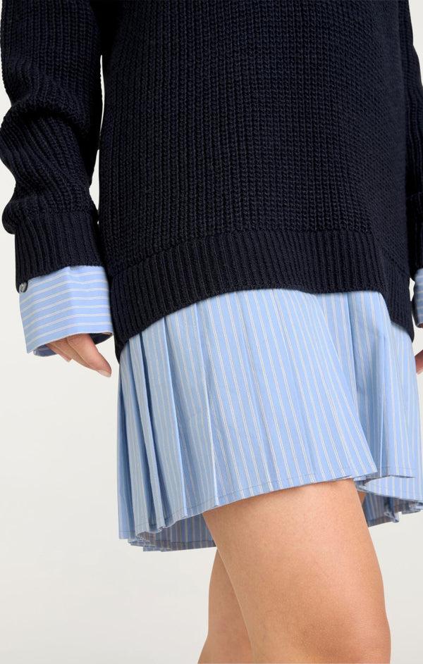 Sept Cinq Loreli Combo Dress Sweater Knits