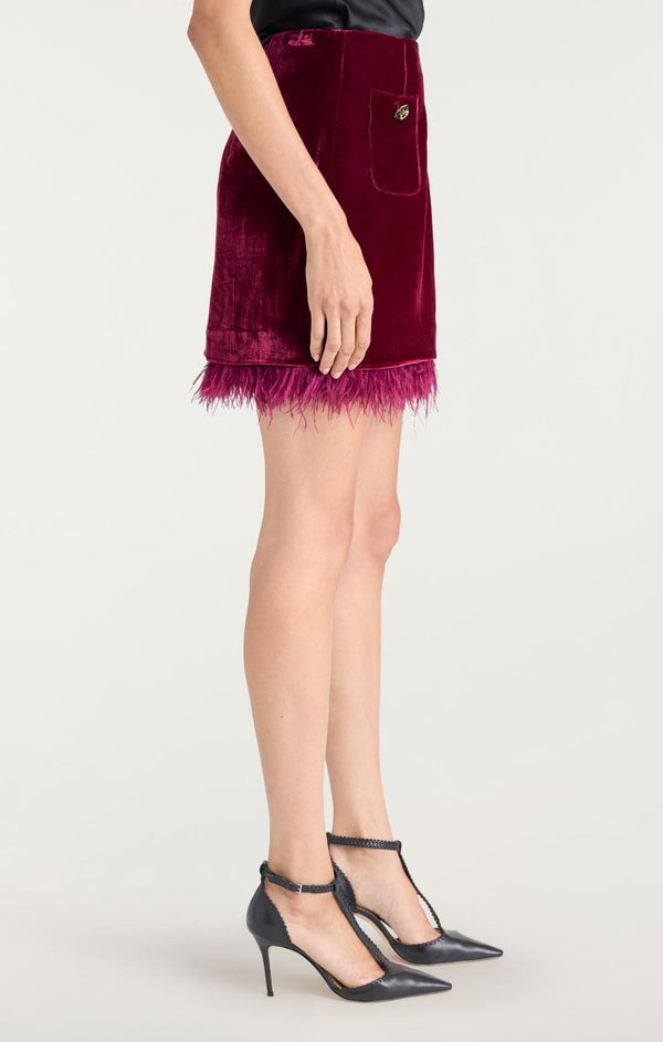 Sept Cinq Luna Velvet Randi Skirt Skirt