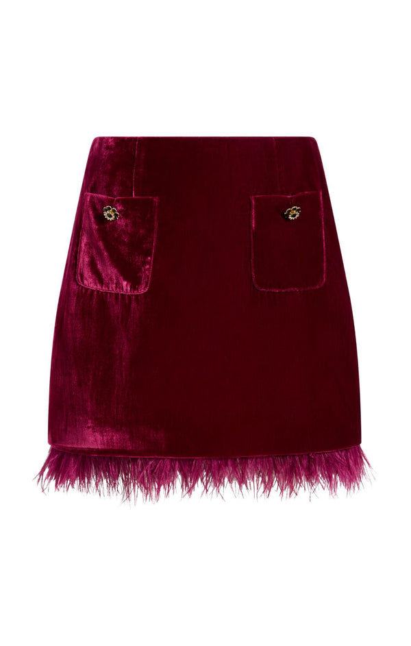 sept cinq Luna Velvet Randi Skirt Skirt