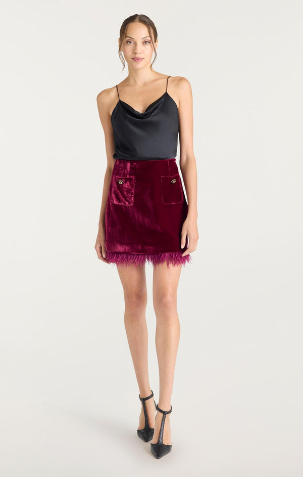Sept Cinq Luna Velvet Randi Skirt Skirt