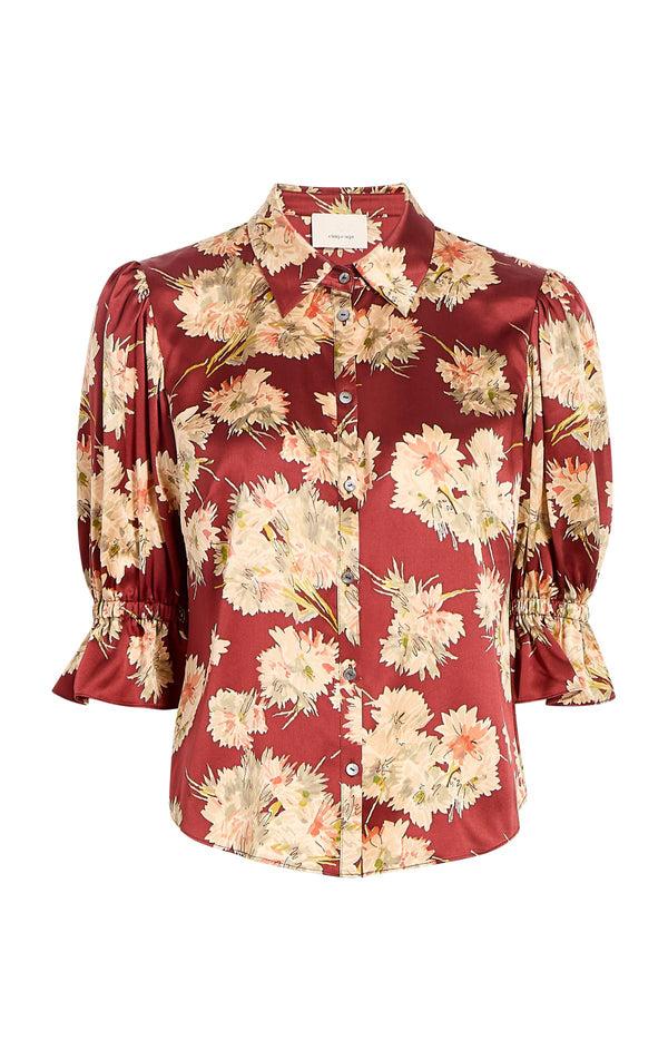 sept cinq Mae Bouquet Fiona Top Woven Tops