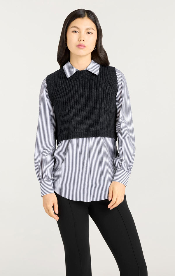 Sept Cinq Mara Shaker Pullover Sweater Knits