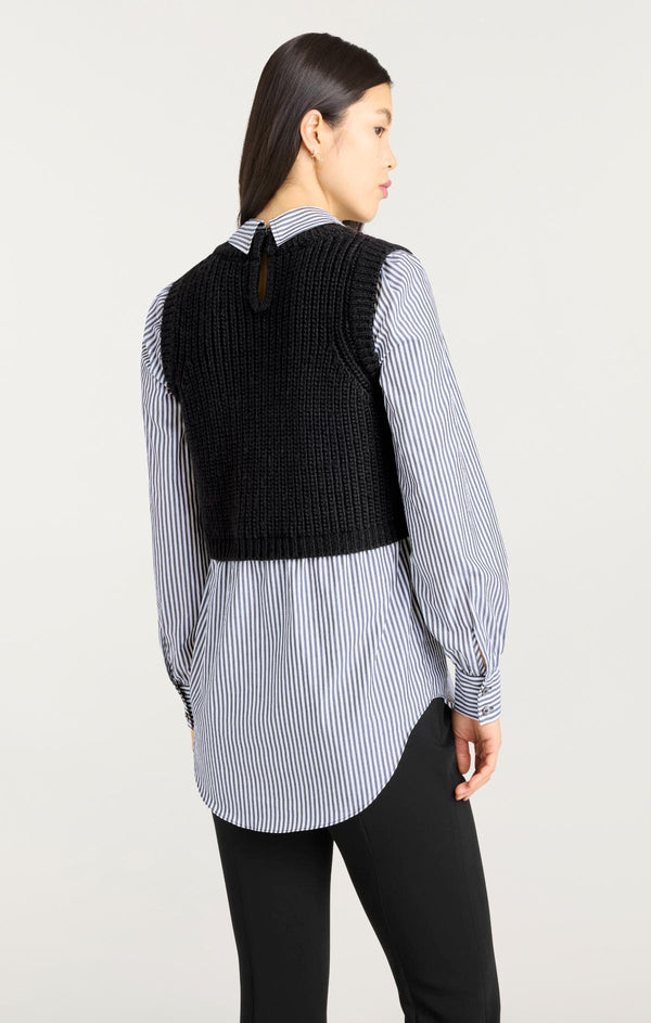 Sept Cinq Mara Shaker Pullover Sweater Knits