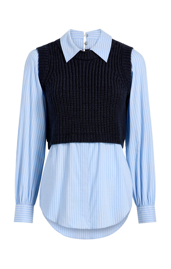 sept cinq Mara Shaker Pullover Sweater Knits