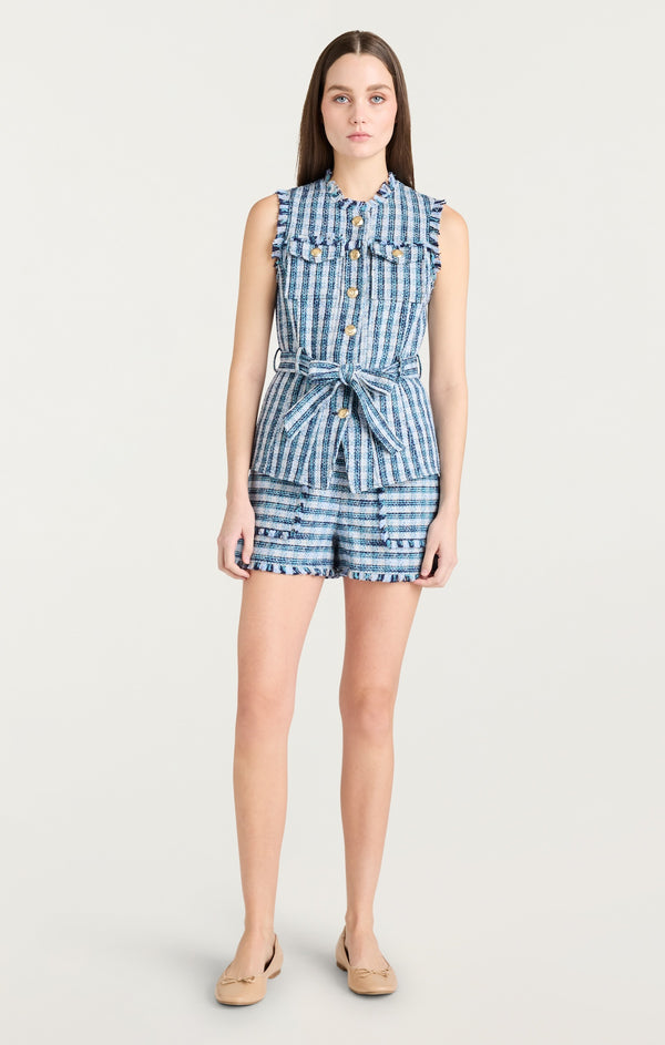 Sept Cinq Matilda Tweed Reenee Vest Vest