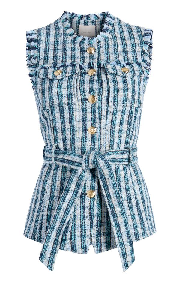 sept cinq Matilda Tweed Reenee Vest Vest