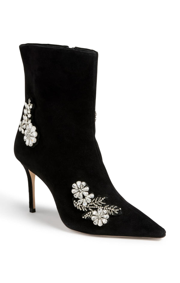 Sept Cinq Mia Crystal Applique Ankle Heel Boot