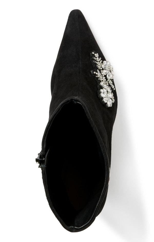 Sept Cinq Mia Crystal Applique Ankle Heel Boot