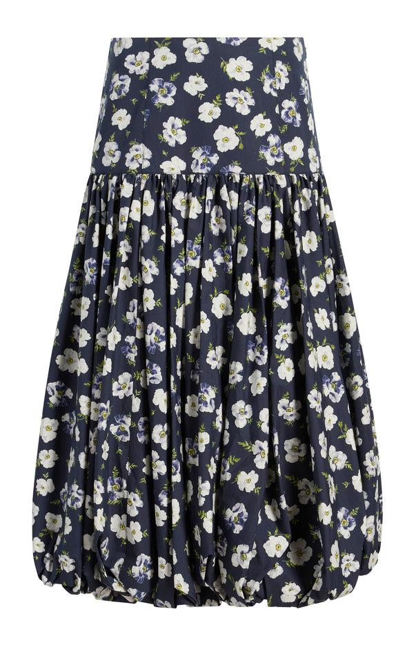 sept cinq Mini Tossed Poppies Ellah Skirt Skirt