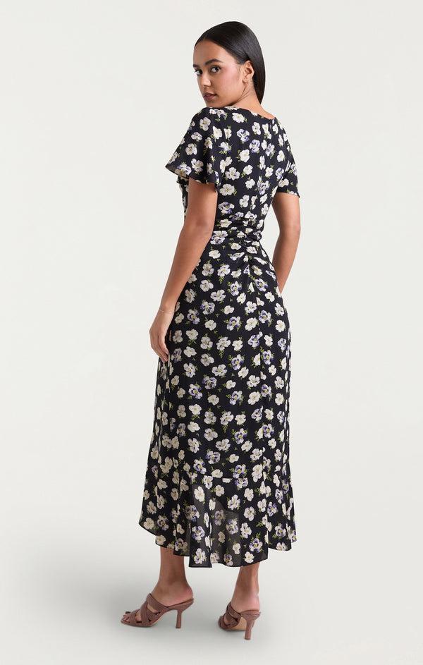 Sept Cinq Mini Tossed Poppies Isha Dress Dress