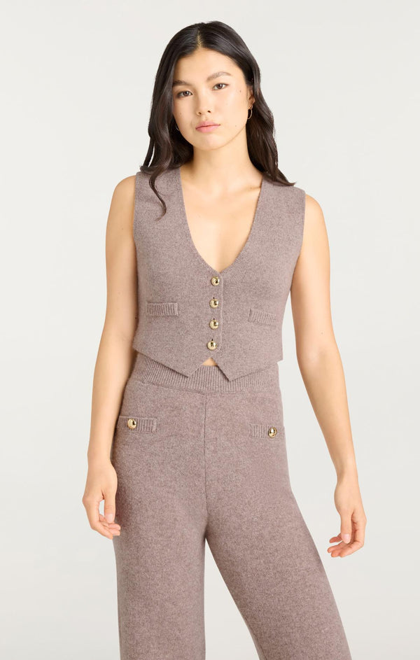 Sept Cinq Mykah Cashmere Vest Sweater Knits