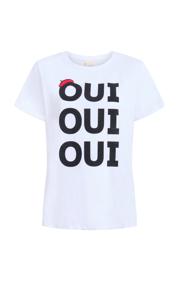 sept cinq Oui Oui Oui Shrunken Tee Tees