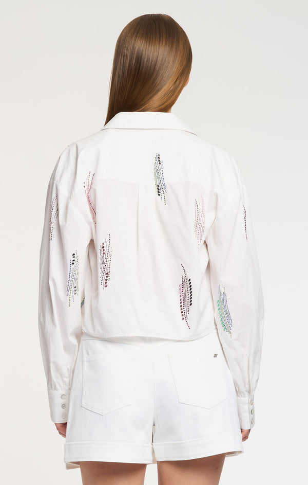 Sept Cinq Paillette Whirl Marianna Top Woven Tops