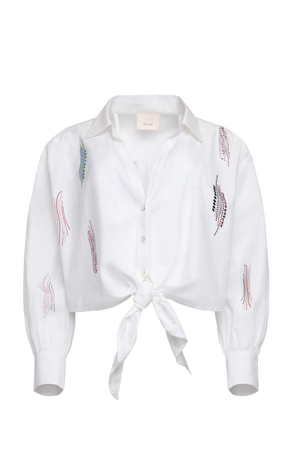 sept cinq Paillette Whirl Marianna Top Woven Tops