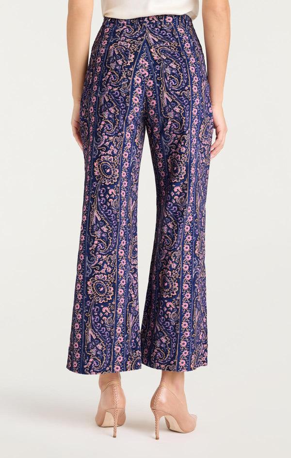Sept Cinq Paisley Velveteen Betsey Pant Pants