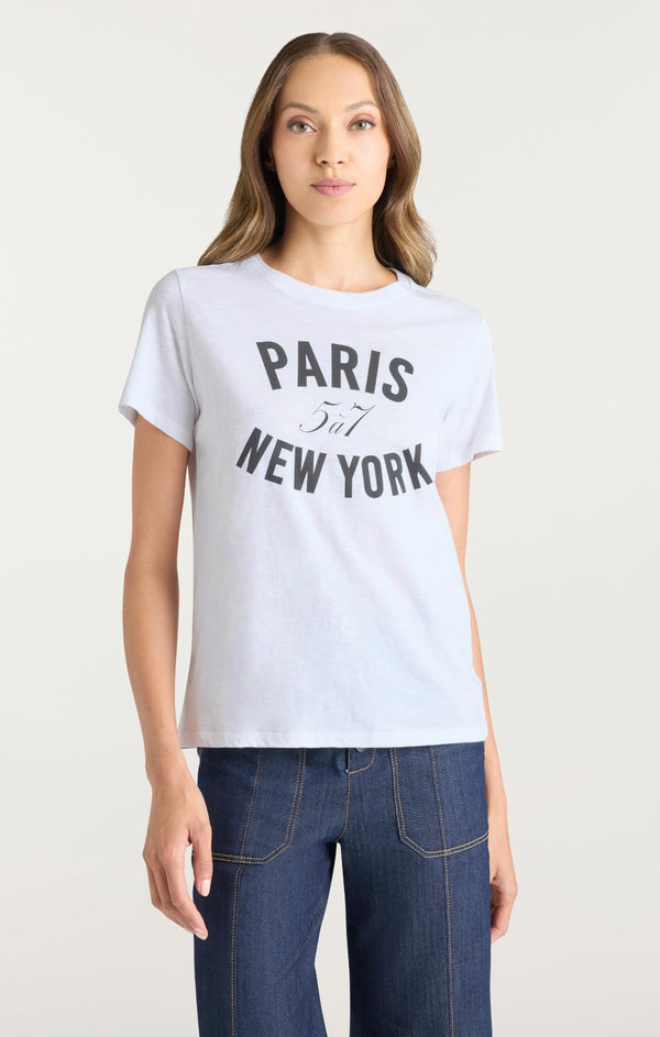 Sept Cinq Paris New York Tee Knit Top