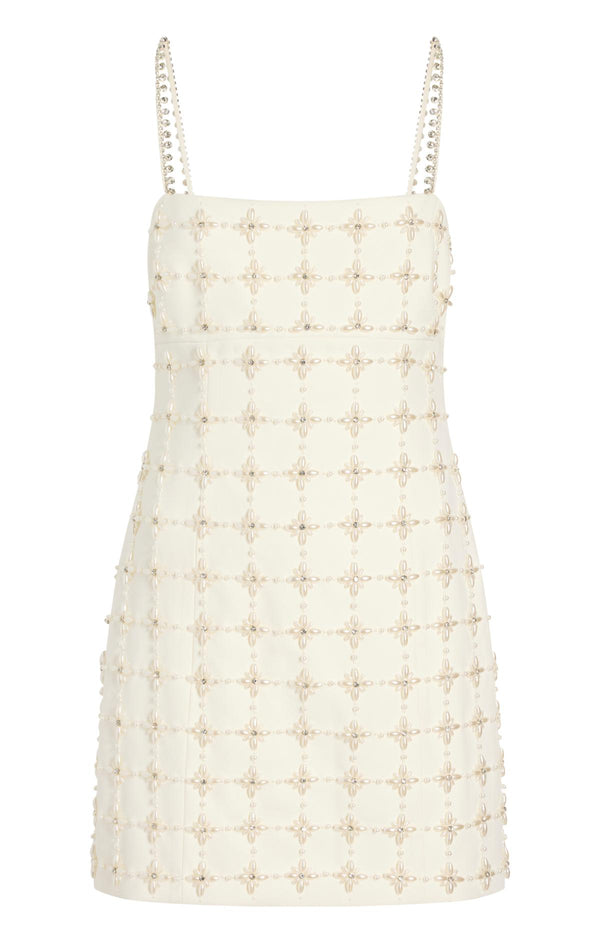 sept cinq Pearl Crystal Iris Satine Dress Dress