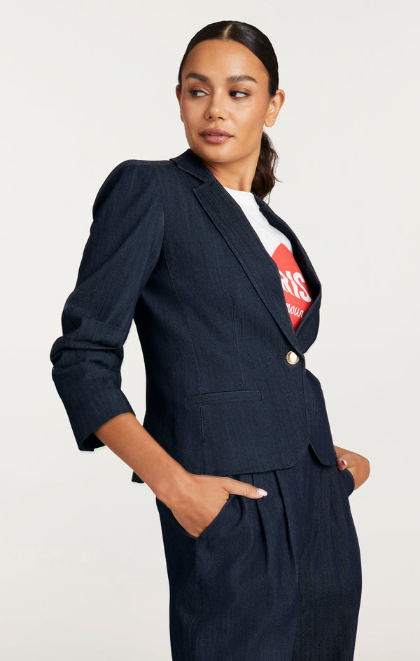 Sept Cinq Petit Khloe Jean Blazer Jackets