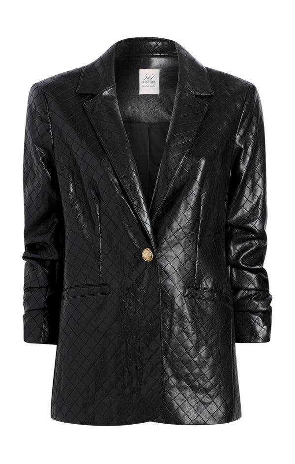 sept cinq Quilted Khloe Blazer