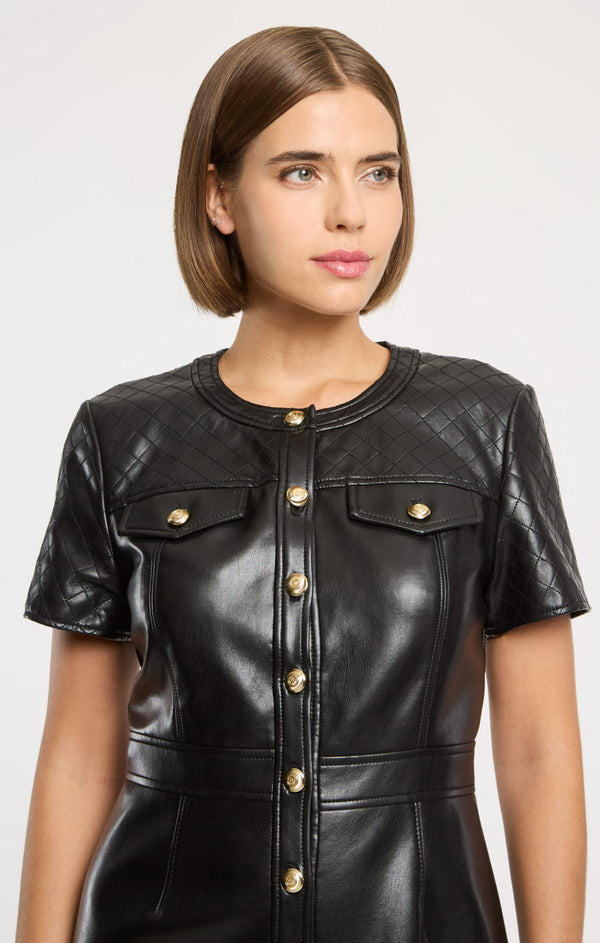 Sept Cinq Quilted Layla Dress Dress