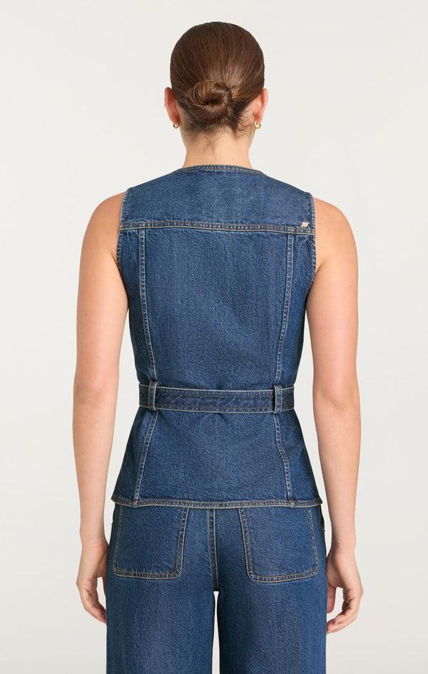 Sept Cinq Reenee Jean Vest Vest