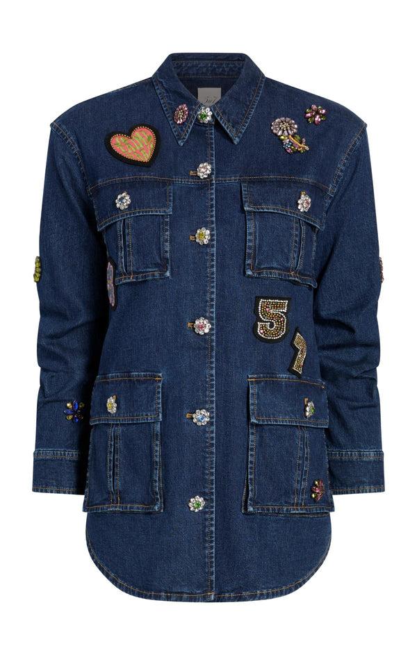 Sept Cinq Retro Love Vera Jean Jacket Jacket