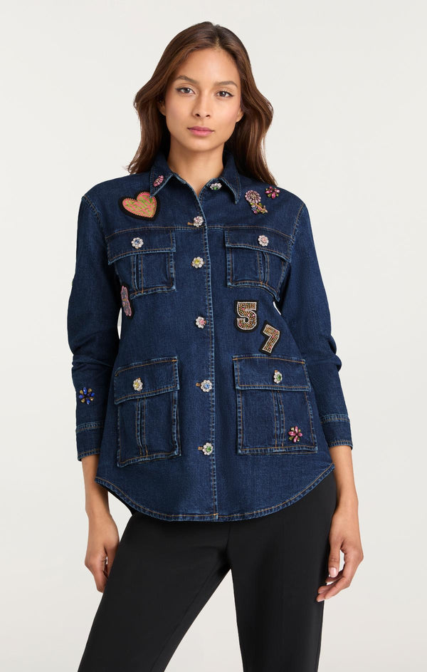 Sept Cinq Retro Love Vera Jean Jacket Jacket