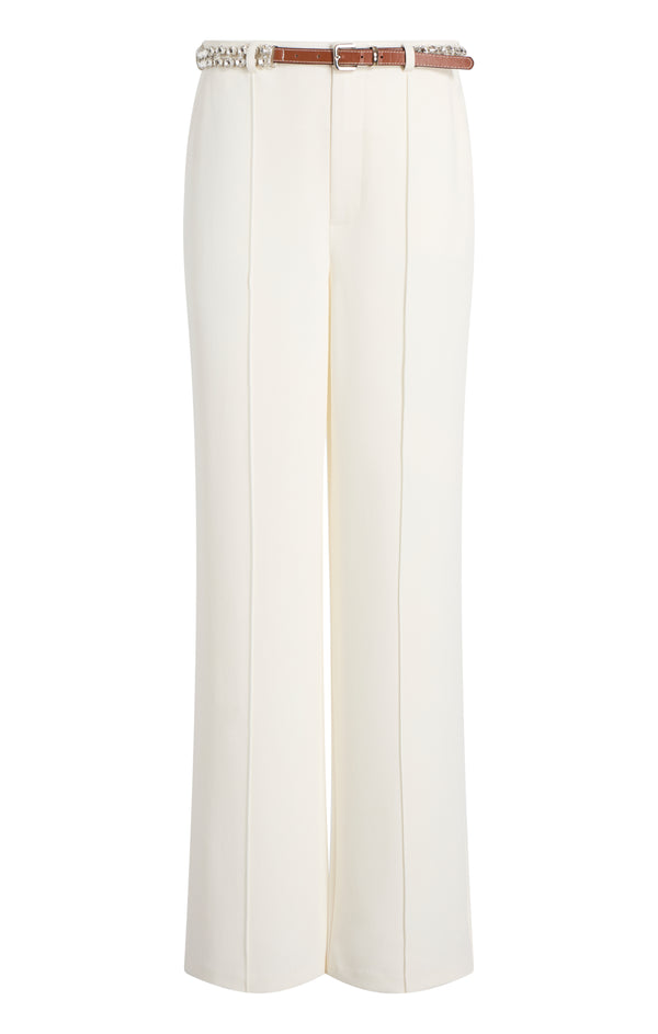 sept cinq Rhinestone Belt Ester Pant Pants