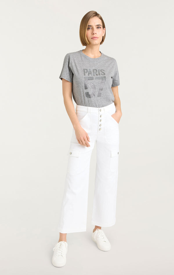 Sept Cinq Rhinestone Paris 57 Tee Tees