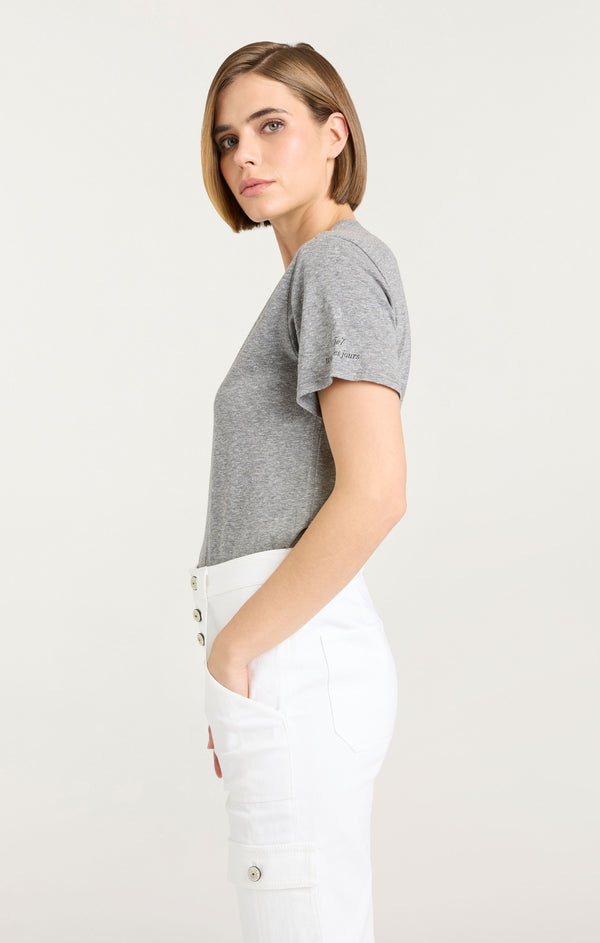 Sept Cinq Rhinestone Paris 57 Tee Tees