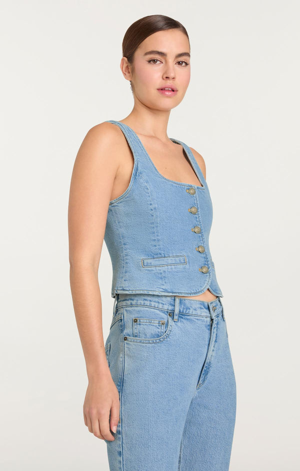 Sept Cinq Rowena Jean Top Woven Tops