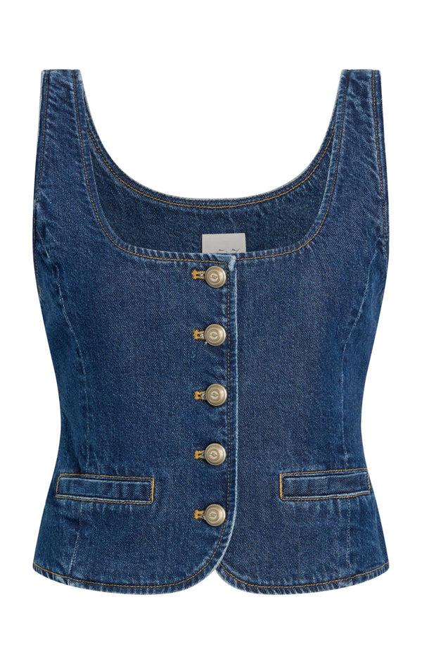sept cinq Rowena Jean Top Woven Tops