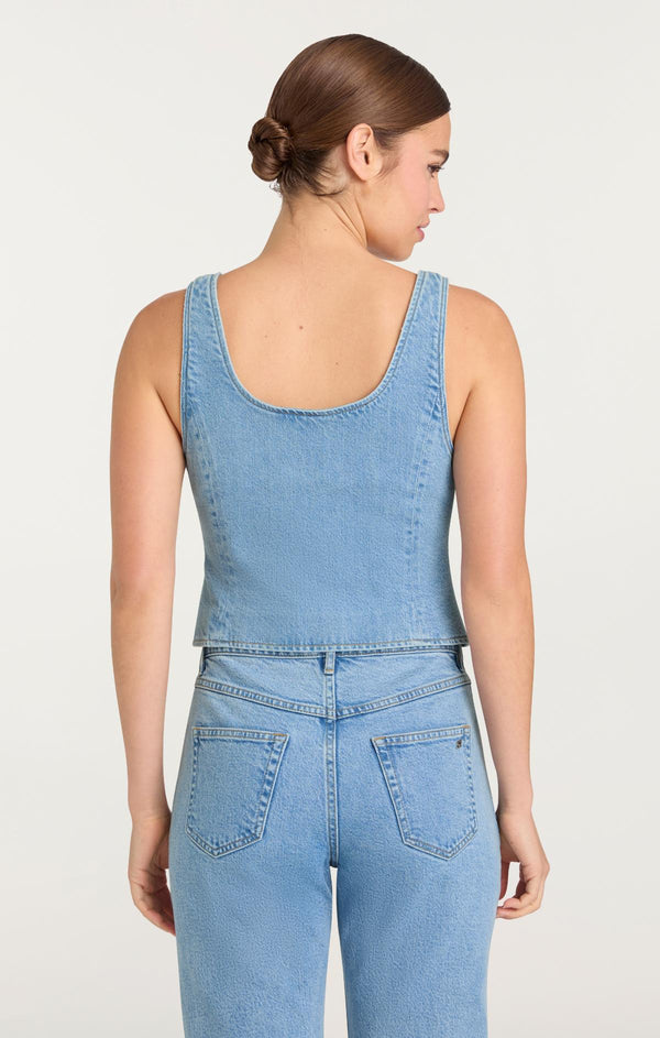 Sept Cinq Rowena Jean Top Woven Tops