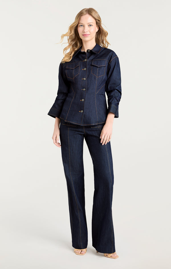 Sept Cinq Scrunched Canyon Jean Jacket Jackets