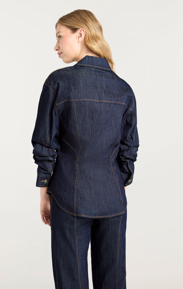 Sept Cinq Scrunched Canyon Jean Jacket Jackets
