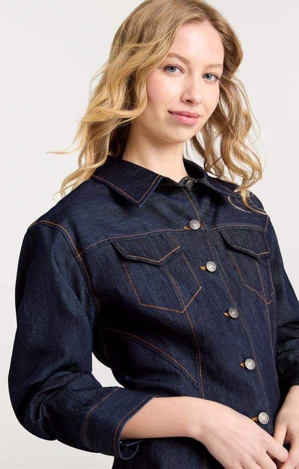 Sept Cinq Scrunched Canyon Jean Jacket Jackets
