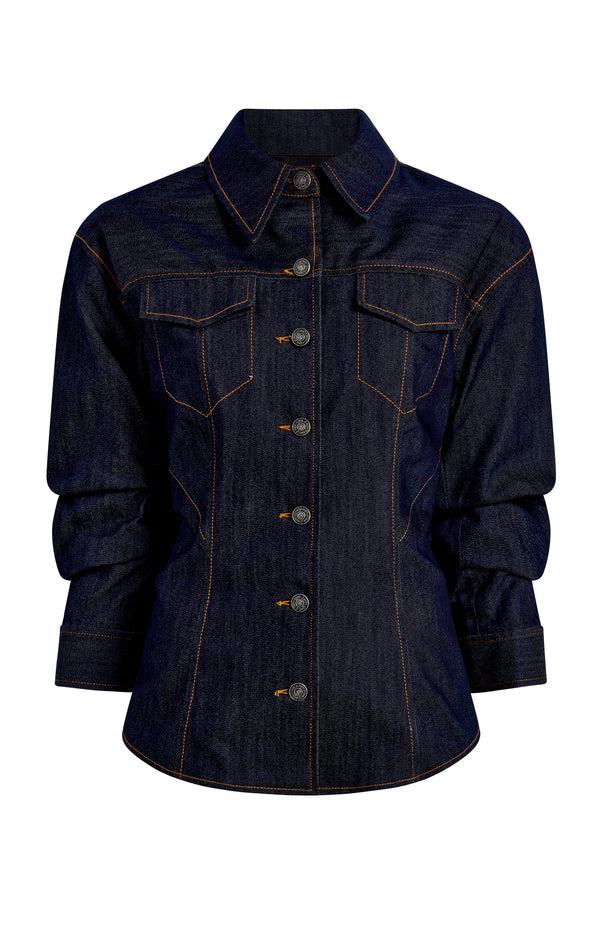 sept cinq Scrunched Canyon Jean Jacket Jackets