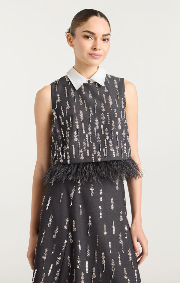 Sept Cinq Selene Top Woven Tops